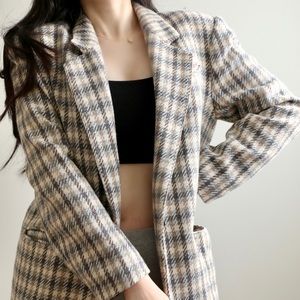 Vintage Houndstooth Blazer